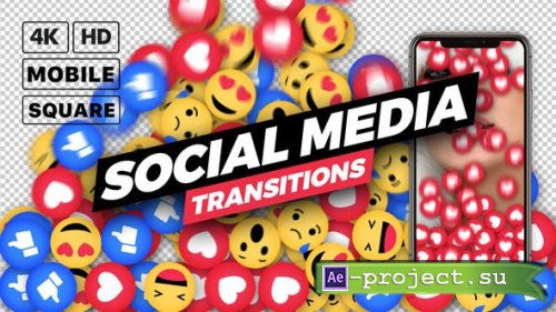 Videohive - Social Media Transitions - 26041298 - Project for After Effects