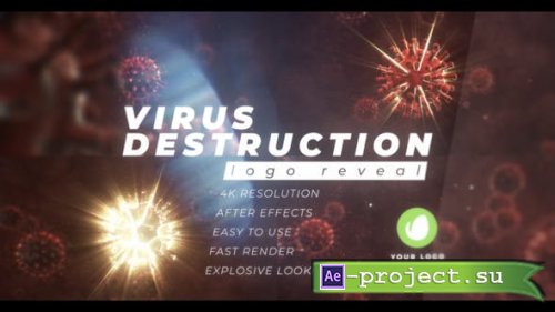 Videohive - Virus Destruction Logo Reveal - 26328333 - Project for After Effects