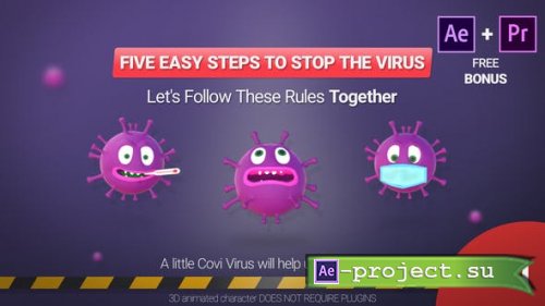 Videohive - Corona Virus (Five Simple Rules) - 26203876 - With Music File
