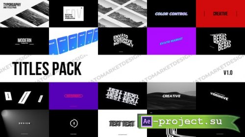 Videohive - Modern Titles Pack - 26373888 - Project for After Effects