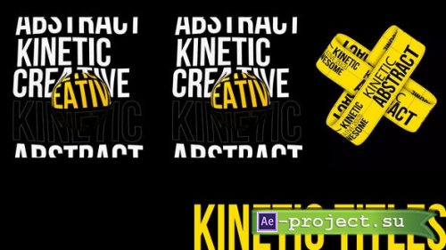 Videohive - Abstract Kinetic Titles Typography  - 26347715 - Project for After Effects