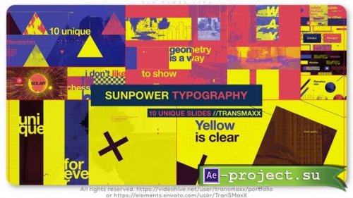 Videohive - Sun Power Typo - 26392589 - Project for After Effects