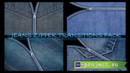 Videohive - Jeans Zipper Transitions Pack - 23312940 - Motion Graphics