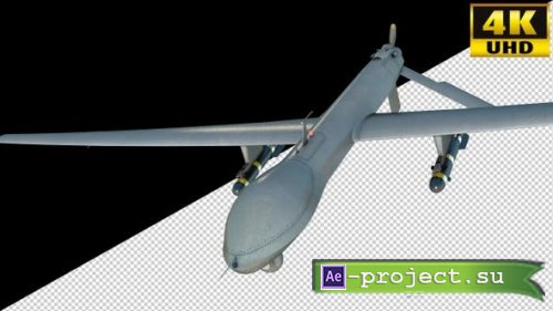 Videohive - Air Strike Drone Fighter On Alpha Channel Loops V1 - 26436004 - Motion Graphics