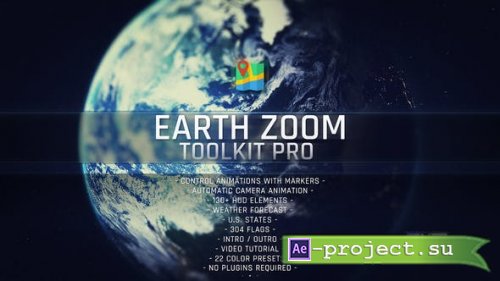 Videohive - Earth Zoom Toolkit Pro - 23319578 - Project for After Effects