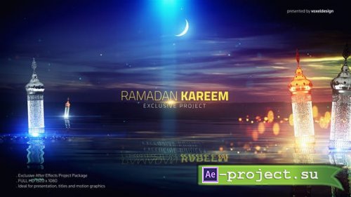 Videohive - Ramadan Kareem Lake View Title - 26488838 - Project for After Effects