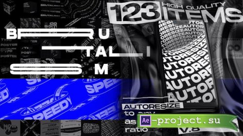 Videohive - Seamless Loop Kinetic Posters - 24684532 - Project for After Effects