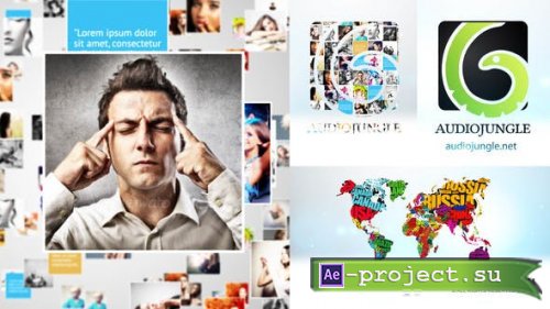 Videohive - Mosaic Logo Sting - 22056401 - Project for After Effects