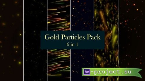 Videohive - Gold Particles Pack - 6 in 1 - 26510908 - Motion Graphics