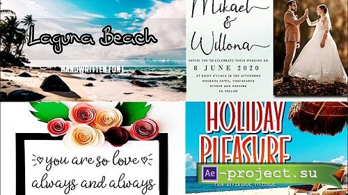 PROFESSIONAL BEAUTIFUL FONTS (Collection of 8 pieces.)