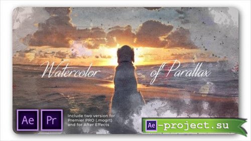 Videohive - Watercolor Parallax Slideshow - 26550626 - Project for After Effects