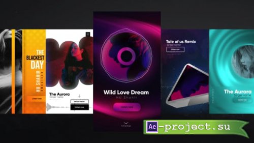Videohive - Instagram Modern Music Stories - 26565200 - Project for After Effects