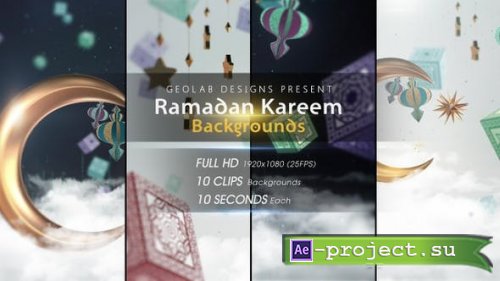 Videohive - Ramadan Kareem Backgrounds - 26539776 - Motion Graphics