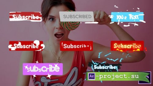 Videohive - Subscribe Buttons | After Effects 26570084 - Project for After Effects