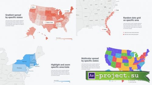 Videohive - USA Map Infographics - 26582956 - Project for After Effects