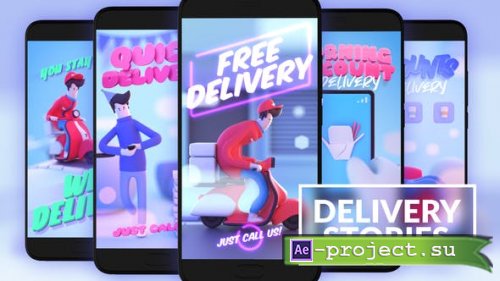 Videohive - Food Delivery Instagram Stories - 26599954 - Project for After Effects
