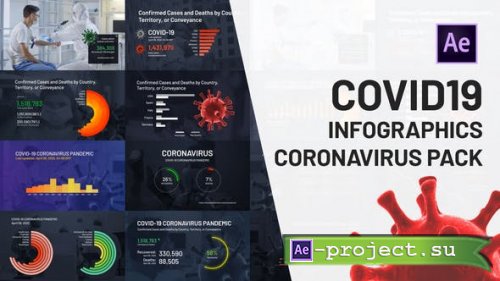 Videohive - COVID19 Infographics Coronavirus Pack - 26339942 - Project for After Effects