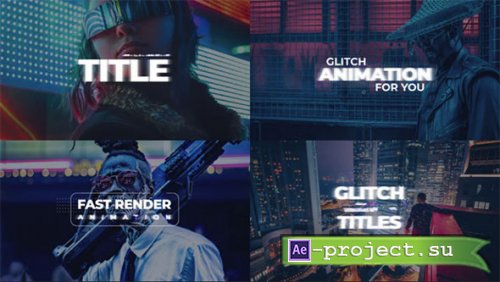 Cyberpunk Glitch Titles 578818 - Project for After Effects