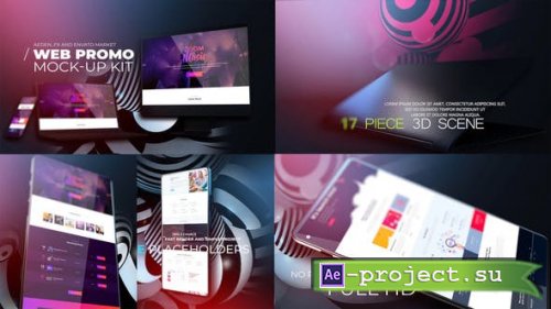 Videohive - Web Promo And Mockup Device Kit V01 - 23994918 - Project for After Effects