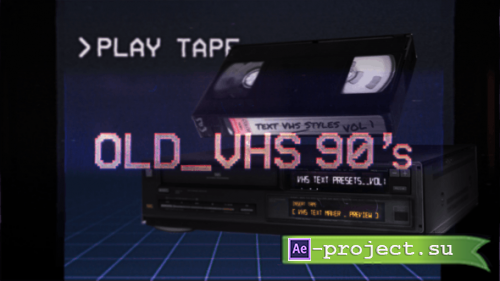 Videohive - VHS Glitch Titles Presets - 26524488 - Project for After Effects