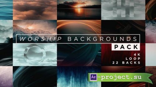 Videohive - Worship Backgrounds Pack - 21637485 - Project for After Effects