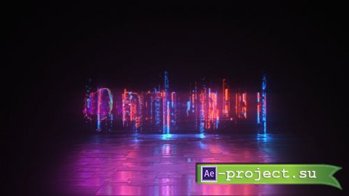 Videohive - Cyber Glitch - Neon Logo Reveal - 23839826 - Project for After Effects