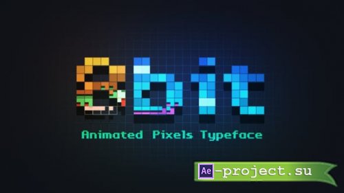 Videohive - 8bit - Animated Pixels Typeface - 23203402 - Project for After Effects