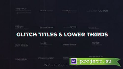 Videohive - Modern Glitch Titles & Lower Thirds - 26679278 - Project for After Effects