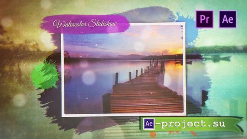 Videohive - Watercolor Slideshow - 25515057 - Premiere PRO and After Effects