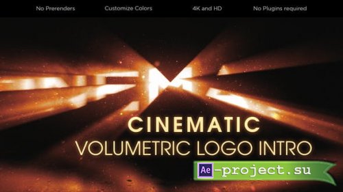 Videohive - Cinematic Volumetric Logo Intro - 26753343 - Project for After Effects