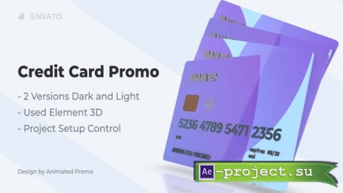 Videohive - Plastic Credit Card - 26760264 - Project for After Effects