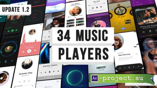 Videohive - Music Visualization Players for Instagram Story V1.2 - 24380096 - Project for After Effects