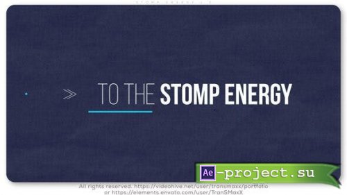 Videohive - Stomp Energy 1.0 - 26770084 - Project for After Effects