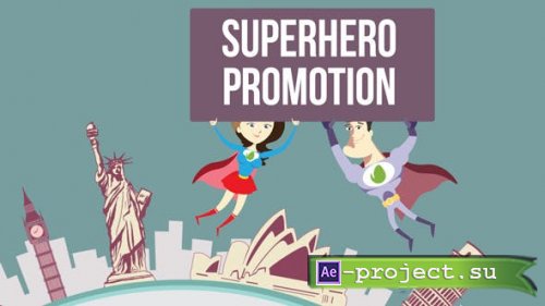 Videohive - Superhero Promotes Your App or Service - 9220047 - Project for After Effects