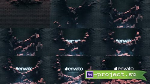Videohive - Falling Bricks Logo - 26889732 - Project for After Effects