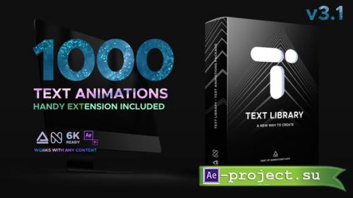 Videohive - Text Library - Handy Text Animations V3.1 - 21932974 - Project & Script for After Effects