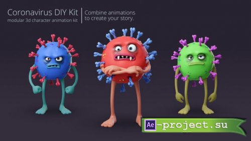 Videohive - Coronavirus Character Animation DIY Kit - 26534212 - Project for After Effects