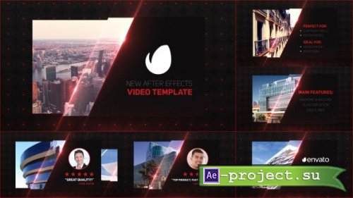Videohive - Glass Business Card Slides - 14807974 - Project for After Effects