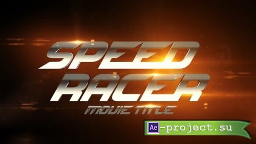 Videohive - Movie Title - Speed Racer - 25799491 - Project for After Effects