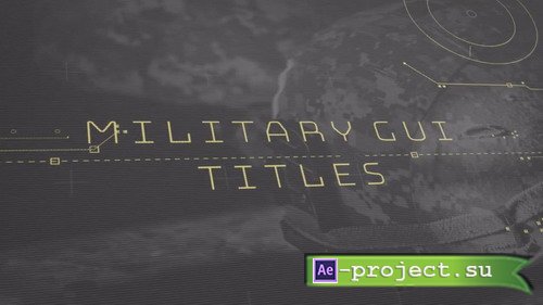 Military GUI Titles - Premiere Pro Template