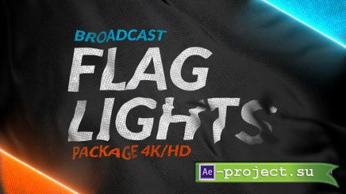 Videohive - Broadcast Flag Lights - 25288301 - Project for After Effects