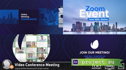 Videohive - Video Conference Online Zoom Meeting - 26909027 - Project for After Effects