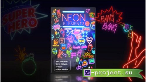 Videohive - Neon Elements - 26627397 - Project for After Effects