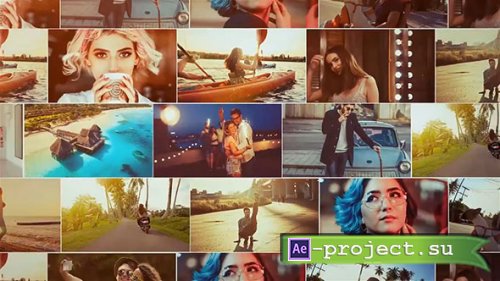 Video Grid Slideshow - Project for After Effects