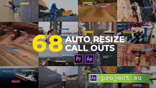 Videohive - Auto Resizing Call-Outs l MOGRT for Premiere Pro - Project for After Effects