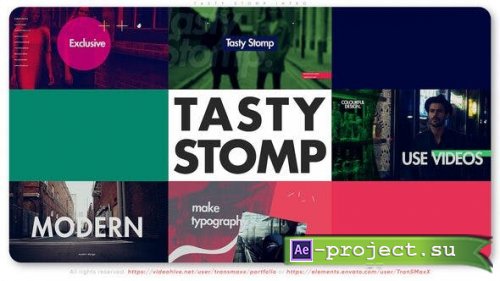 Videohive - Tasty Stomp Intro - 26999007 - Project for After Effects