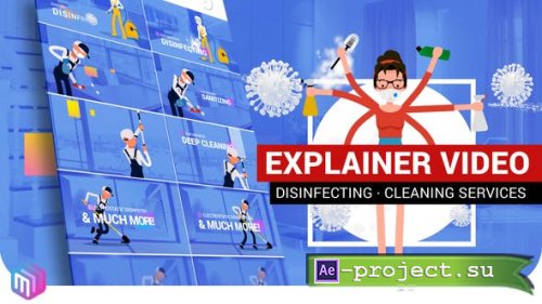 Videohive - Explainer Video | Disinfection, Cleaning services - 26675100 - Project for After Effects