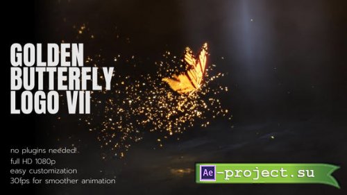 Videohive - Golden Butterfly Logo 3 - 27173662 - Project for After Effects