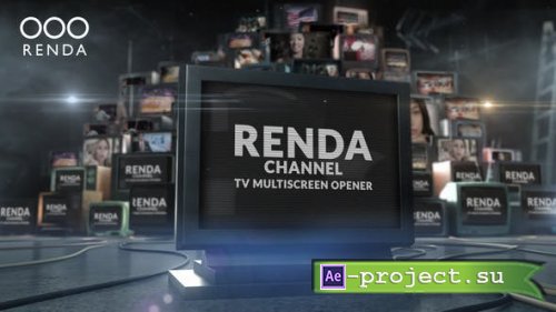 Videohive - Tv Video Multiscreen Opener - 23933125 - Project for After Effects