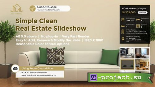 Videohive - Simple Clean Real Estate Slideshow - 19613467 - Project for After Effects